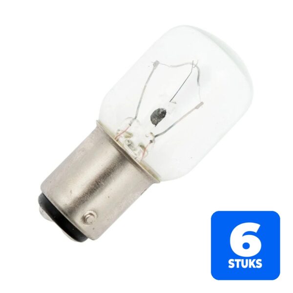 6156254982952-6x-schiefer-ba15d-buis-gloeilamp-25w-2700k-250lm-12v-dimbaar 6x Schiefer BA15d Buis Gloeilamp | 25W 2700K 250lm 12V | Dimbaar