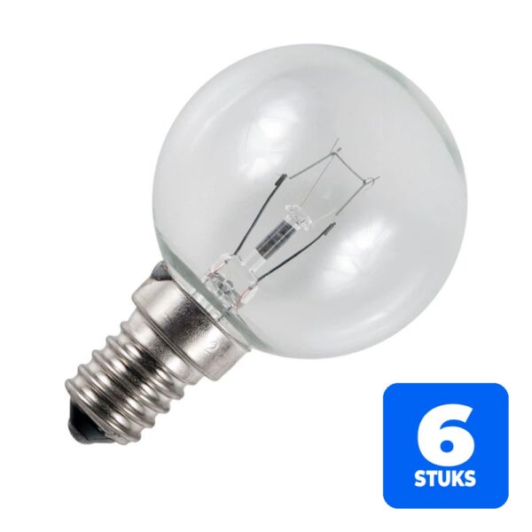 6156255243267-6x-schiefer-e14-oven-kogel-gloeilamp-40w-2700k-340lm-220v-240v-dimbaar 6x Schiefer E14 Oven Kogel Gloeilamp | 40W 2700K 340lm 220V/240V | Dimbaar