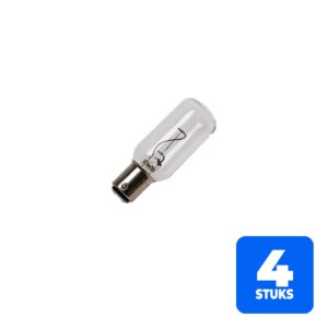 4x Schiefer Voertuiglamp | Bay15d T25x70 12V 10W C-8 Helder 1.5K uur 12cd