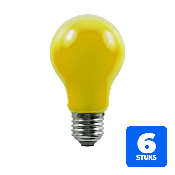 6x Schiefer E27 Gloeilamp | 11W Geel 30lm 240V | Dimbaar