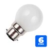6156255636649-6x-schiefer-ba22d-kogel-gloeilamp-40w-2700k-475lm-24v-mat-dimbaar 6x Schiefer Ba22d Kogel Gloeilamp | 40W 2700K 475lm 24V Mat | Dimbaar