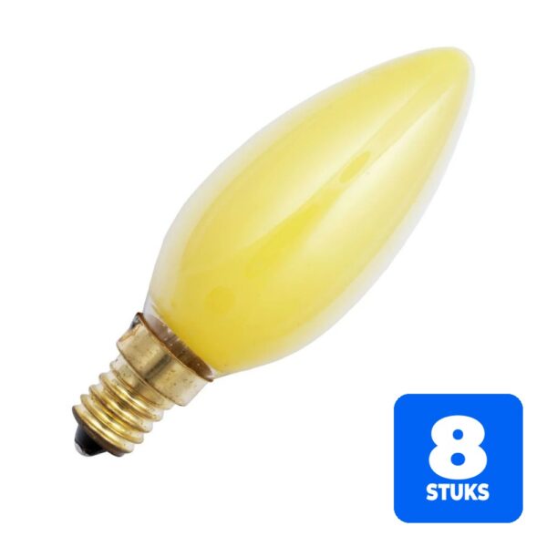 6156255744733-8x-schiefer-e14-kaars-gloeilamp-25w-geel-140lm-230v-dimbaar 8x Schiefer E14 Kaars Gloeilamp | 25W Geel 140lm 230V | Dimbaar