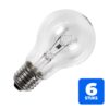 6x Schiefer E27 Gloeilamp | 100W 2700K 1000lm 230V | Dimbaar
