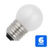 6156256147120-6x-schiefer-e27-kogel-gloeilamp-40w-2700k-230lm-220v-240v-mat-dimbaar 6x Schiefer E27 Kogel Gloeilamp | 40W 2700K 230lm 220V/240V Mat | Dimbaar