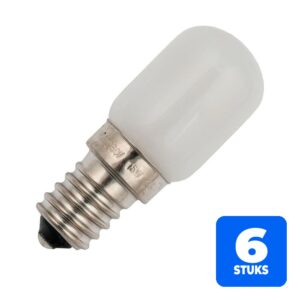 6x Schiefer E14 Buis Gloeilamp | 20W 2700K 110lm 220V/230V | Dimbaar Mat