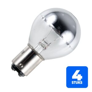 6156257486419-4x-schiefer-ba15d-kopspiegel-gloeilamp-35w-24v-460lm-zilver-dimbaar 4x Schiefer Ba15D Kopspiegel Gloeilamp | 35W 24V 460lm Zilver | Dimbaar