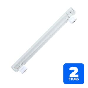 2x Schiefer S14s Buis Gloeilamp | 35W 2700K 255lm 220V | Dimbaar