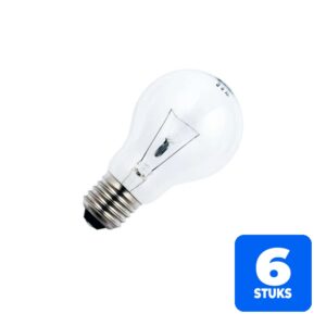 6156257858896-6x-schiefer-e27-gloeilamp-25w-2700k-150lm-65v-dimbaar 6x Schiefer E27 Gloeilamp | 25W 2700K 150lm 65V | Dimbaar