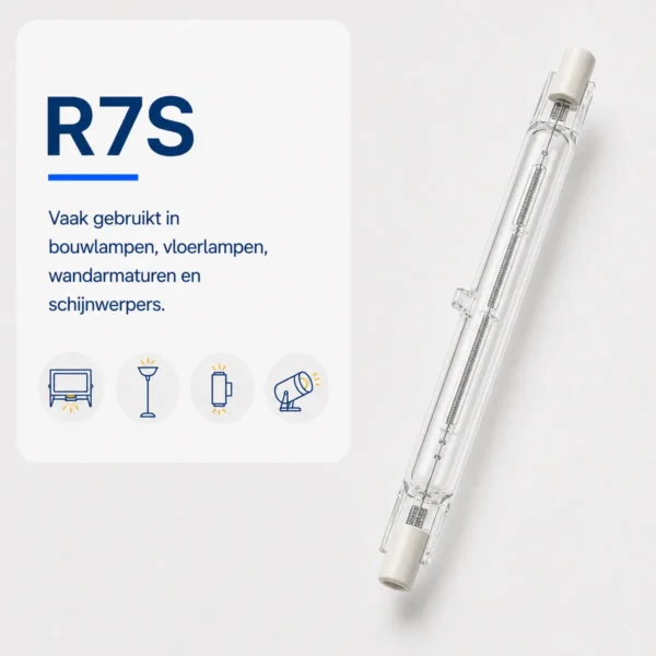 R7S lampfitting herkennen bij het kiezen van een lamp