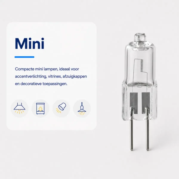 Lampvorm minilamp herkennen en passende lamp kiezen
