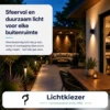 Verlichting voor tuin en terras | Lichtkiezer Verlichte tuin en terras met wandlampen, padverlichting en een overkapping.