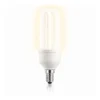 Spaarlamp met E14 fitting en stickvorm op een witte achtergrond.